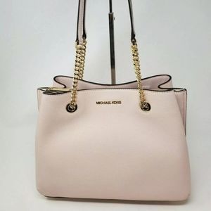 MICHAEL KORS TEAGEN LARGE LONG DROP CHAIN SATCHEL
